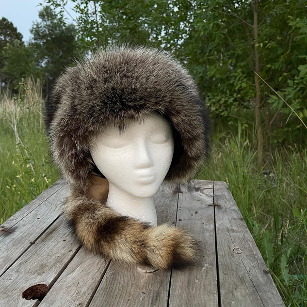 Raccoon Davy Crockett Hat
