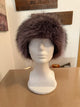 Raccoon fur pillbox hat
